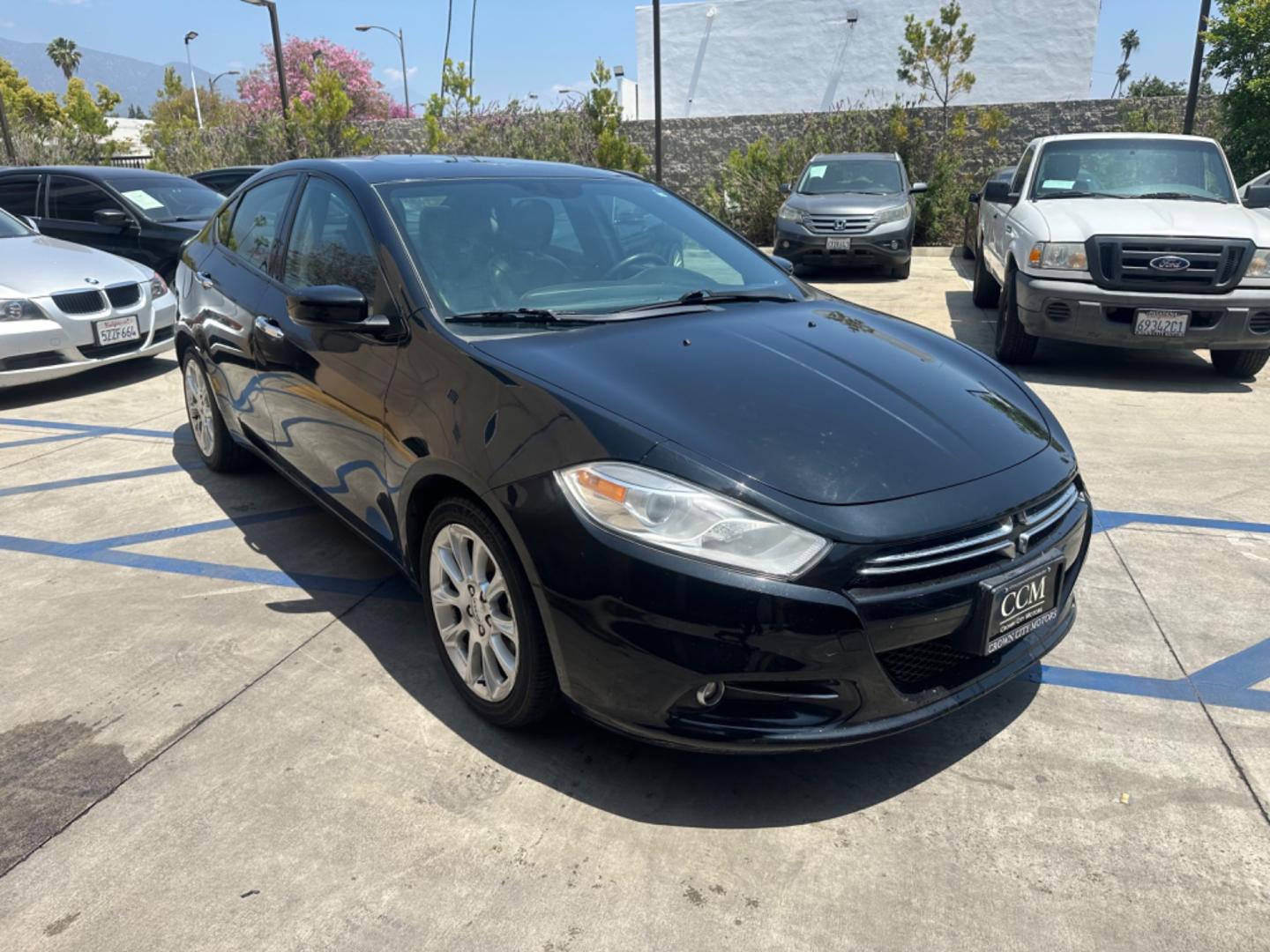 2013 Black Metallic /BLACK Dodge Dart LIMITED (1C3CDFCH4DD) with an 1.4L L4 DOHC 16V TURBO engine, 5-Speed Automatic transmission, located at 30 S. Berkeley Avenue, Pasadena, CA, 91107, (626) 248-7567, 34.145447, -118.109398 - Drive Easy with the 2013 Dodge Dart Limited: Affordable Luxury for Pasadena, Altadena, and Glendale Drivers Are you on the hunt for a reliable, stylish, and budget-friendly ride in Pasadena, Altadena, or Glendale, CA? Look no further than the 2013 Dodge Dart Limited, a sleek and sophisticated sed - Photo#7